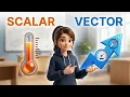 Scalars vs Vectors in 1D Physics Explained with 3D Animation