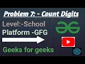 Count Digits Java GFG Get all languages code in Description