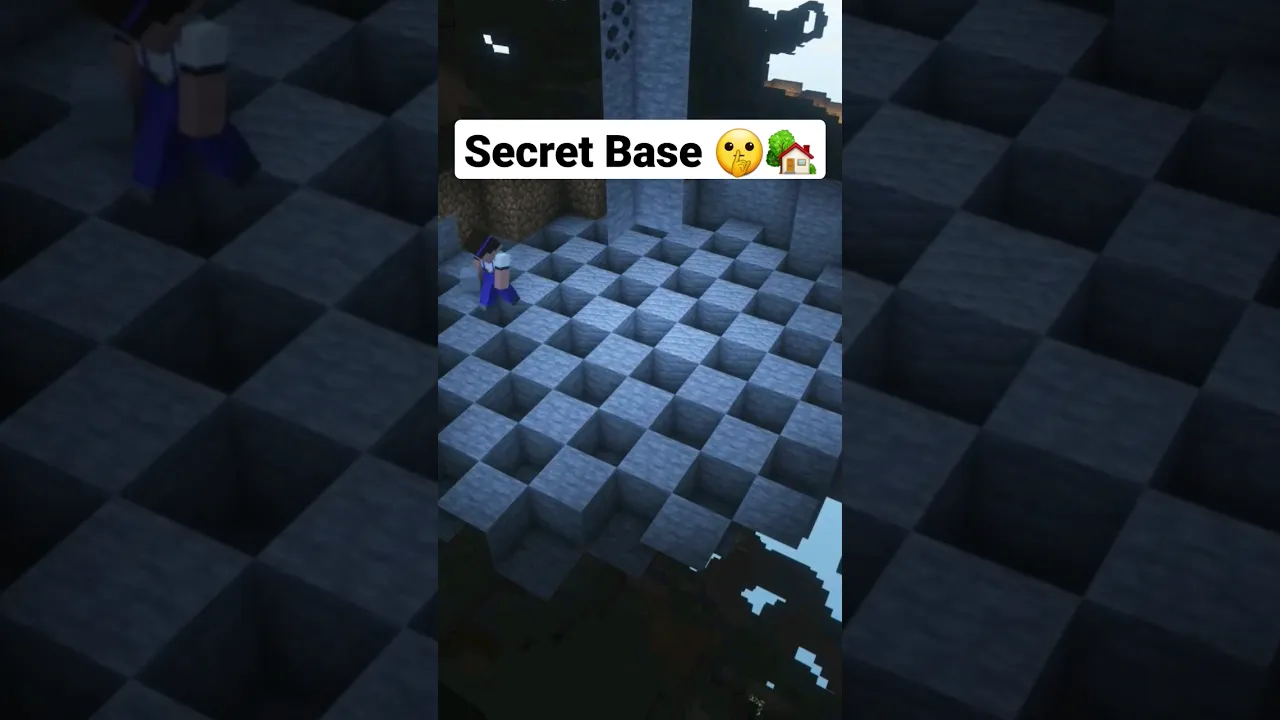 Minecraft Secret Base ???? #shorts