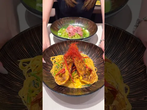 伊勢エビや抹茶を贅沢に使った大盛り無料の京風パスタ専門店🍝