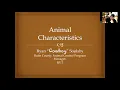 Animal Characteristics