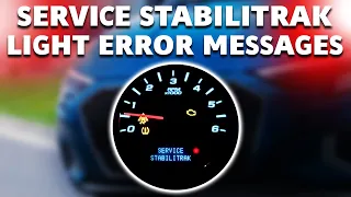 How to Fix Service StabiliTrak Light Error Messages