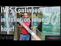 Download Lagu IVES Allegion Geared Continuous Hinge Installation by ACE instructor Wayne Winton 1 person 1 hour