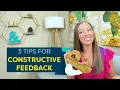 How to Give Constructive Feedback to Kids and Adults Positive Discipline at Work and at Home