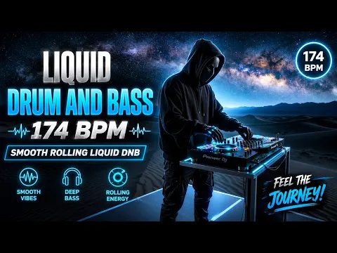 174 BPM Cosmic Liquid Drum and Bass Mix 2026 - Smooth Rolling Space Soundscapes for Deep Focus Hours
