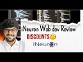 iNeuron web development Course Discount Coupon and Reviews iNeuron course coupon code Coupon