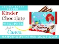 How To Make A Kinder Bueno Candy Bar Wrapper - Custom Party Favors
