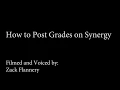 How to Post Grades on Synergy