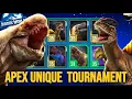 Apex Unique Tournament Battles! | Jurassic World Alive