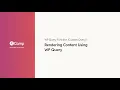 Rendering Content Using WP Query