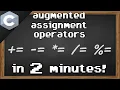 C augmented assignment operators