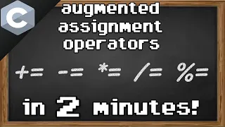 C augmented assignment operators