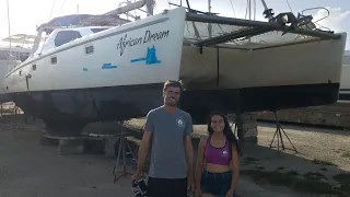 BIG THINGS ARE HAPPENING – HURRICANE DAMAGED CATAMARAN REPAIR