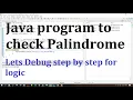 Java program to check Palindrome coding question in java