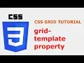 CSS Grid Layout Tutorial grid-template shorthand property