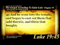 The Gospel of Luke Chapter 19 - Bible Book 42