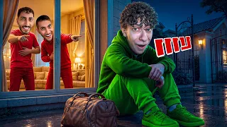 أخواتي عاقبوني وطردوني من البيت😱| نمت لحالي بالشارع في الظلام😭(الأنتقام)