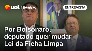 Deputado quer mudar Lei da Ficha Limpa para tornar Bolsonaro elegível em 2026: '8 anos é absurdo'