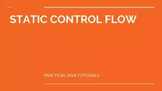 Static Control Flow