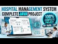 Hospital Management System in Java with GUI and MySQL Database Complete Project Tutorial