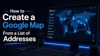 How do I create a Google map from a list of addresses - Map Multiple Locations Fast