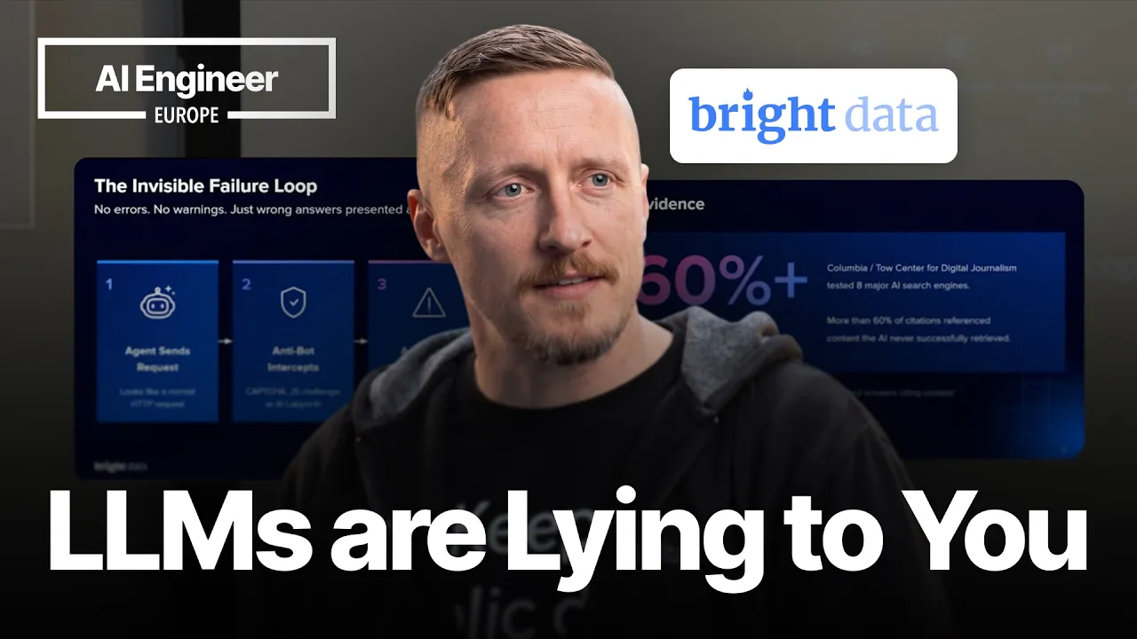 Your Agent's Biggest Lie: "I Searched the Web" — Rafael Levi, Bright Data: video thumbnail