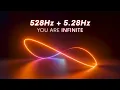 Download Lagu 528Hz + 5.28Hz | YOU ARE INFINITE | Whole Body Cell Regeneration | Theta Binaural Brainwaves