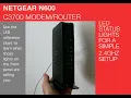 Netgear C3700 light status and chart