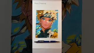 Naruto Drawing With Colourful Mechanical Pencil. #shorts