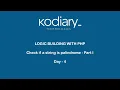 Maths Logic Building with PHP - Day4