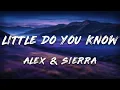 Download Lagu Alex \u0026 Sierra - Little Do You Know (Lyrics)