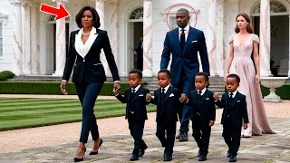Billionaire Abandons His Wife for a Younger Woman, But Years Later He Sees Her with Quadruplets…