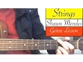 STRINGS Shawn Mendes - Guitar Tutorial Easy Lesson
