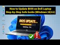 Dell Laptop Bios Flash Update via USB - Easy Steps Windows