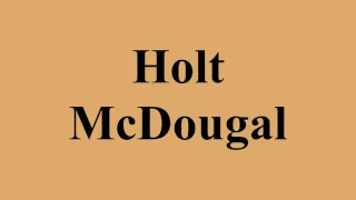 Holt McDougal