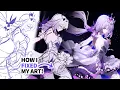 How I Fixed My Art Sketch to Render Drawing Process Clip Studio Paint