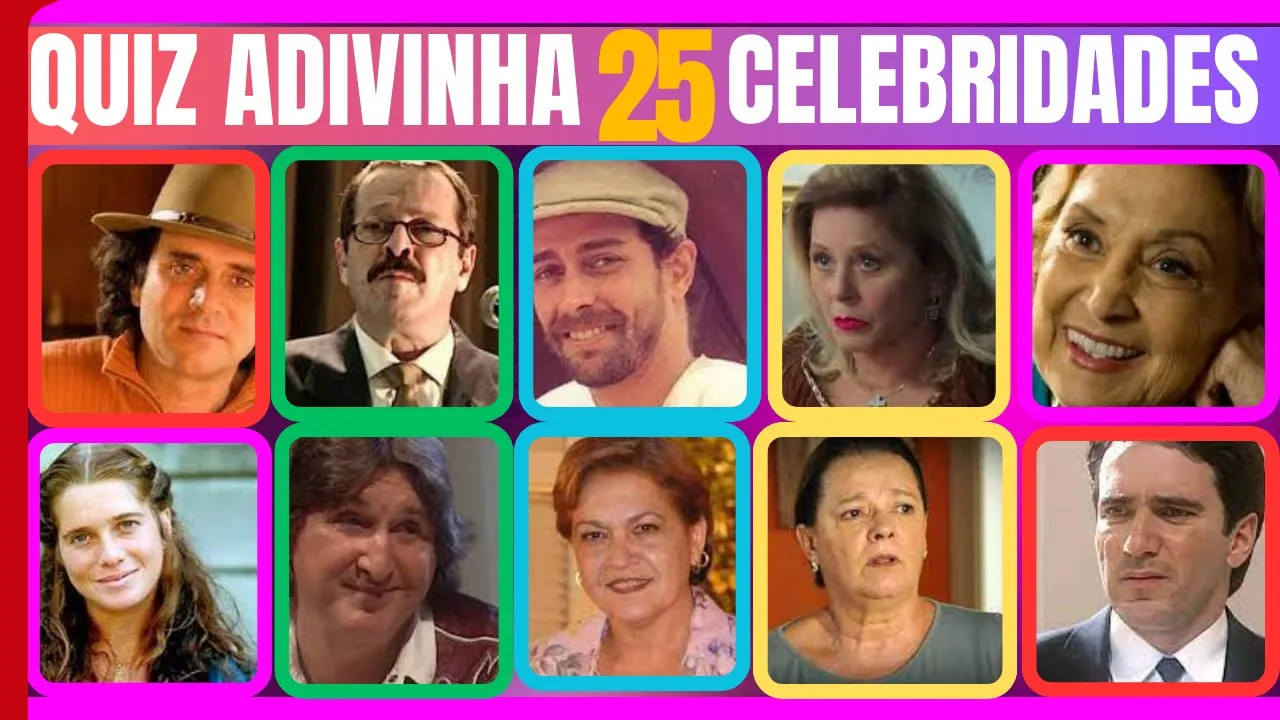 ????Adivinhe a celebridade em 10 segundos | 25 pessoas mais famosas #quiz  do saber????