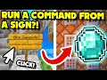 How to Run a Command FROM A SIGN in Minecraft 1 19 Clickable Command Signs Minecraft Tutorial