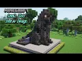 Minecraft How To Build Deepslate Wolf Statue Tutorial