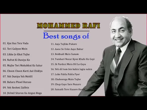 Download MP3 BEST OF MOHAMMAD RAFI HIT SONGS Mohammad Rafi Old Hindi Superhit Songs