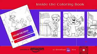 Color the vote Coloring Book Content