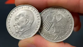 1973 Germany 2 Mark Coin Konrad Adenauer Values Information Mintage History and More
