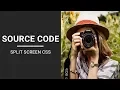 Split screen with html and css source code