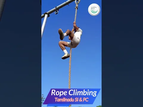 கயிறு ஏறுதல் | Tamil Nadu Police Rope climbing technique | TNUSRB SI & PC | How to climb a rope