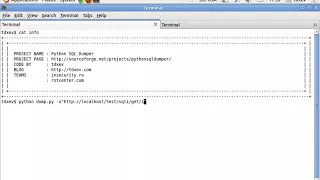 Python SQL Dumper How to make a SQL injection into GET parameters YouTube