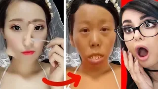 CRAZY VIRAL ASIAN MAKEUP TRANSFORMATIONS TUTORIALS COMPILATION