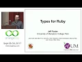 Type Checking Ruby by Jeffrey Foster