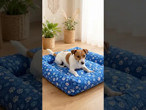￼Cama Colchonete Almofada para Cachorro ou Gato Pet Pequeno Médio e Grande Lavável com Zíper