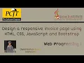 Design a responsive invoice page using HTML CSS JavaScript and Bootstrap WP 01 32