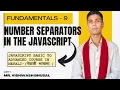 9 - Numeric Separators in JavaScript JavaScript Basic to Advanced Course in Nepali
